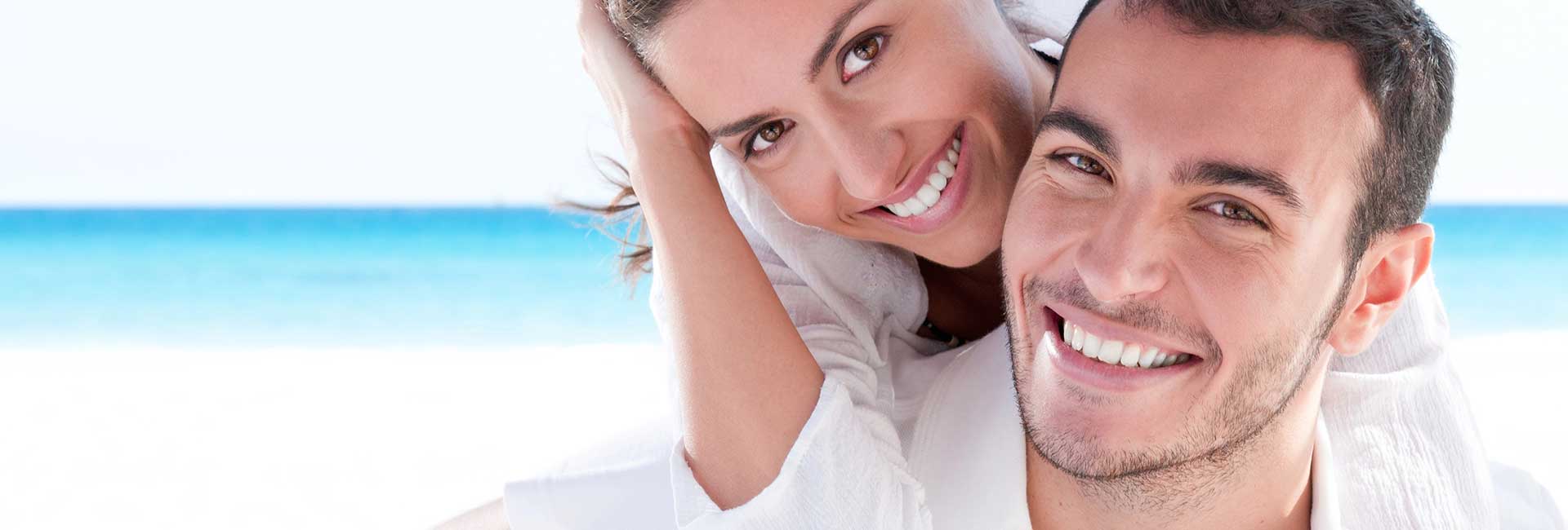 Happy couple at the beach